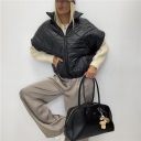 piumino smanicato trapuntato con collo alto futura